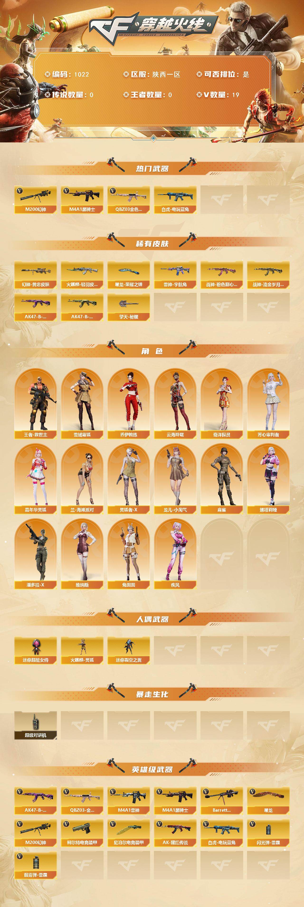 CFCMW429653穿越火线账号详情图2