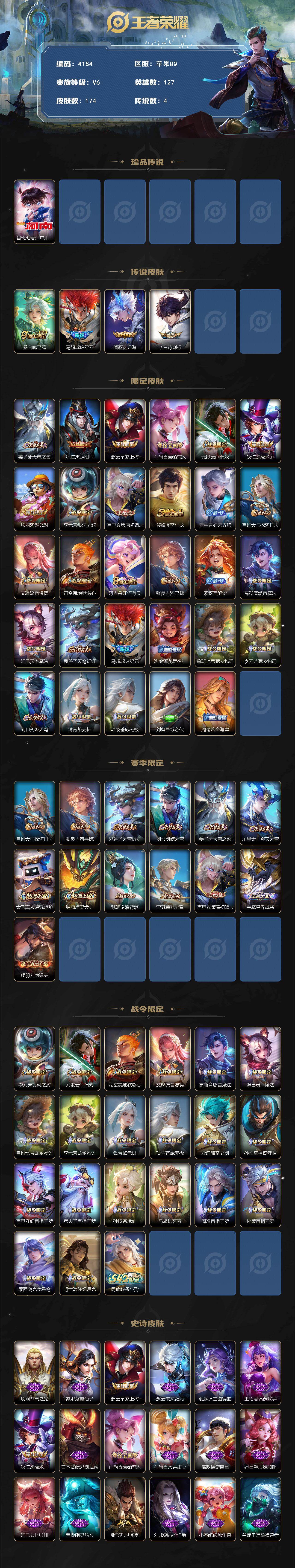 WZJZ499842王者荣耀账号详情图2