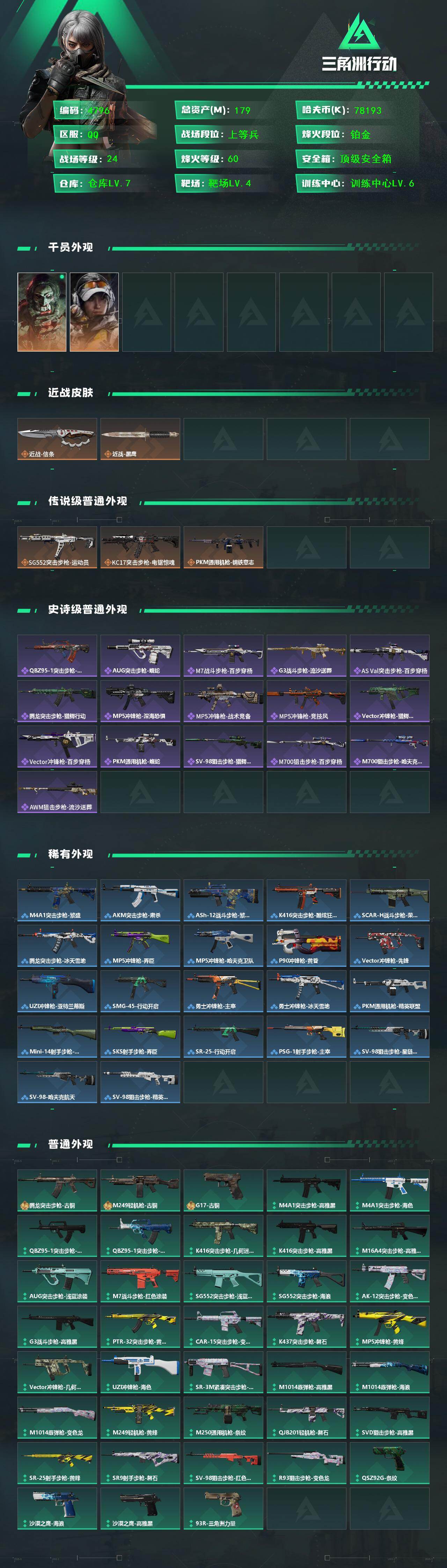 SJZCMW433527三角洲行动账号详情图2