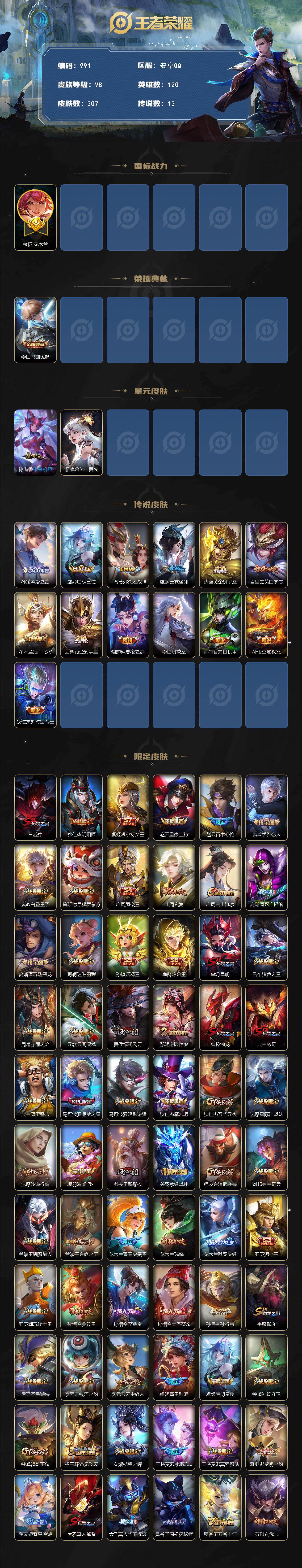 WZCMW495703王者荣耀账号详情图2 WZCMW495703王者荣耀账号详情图2