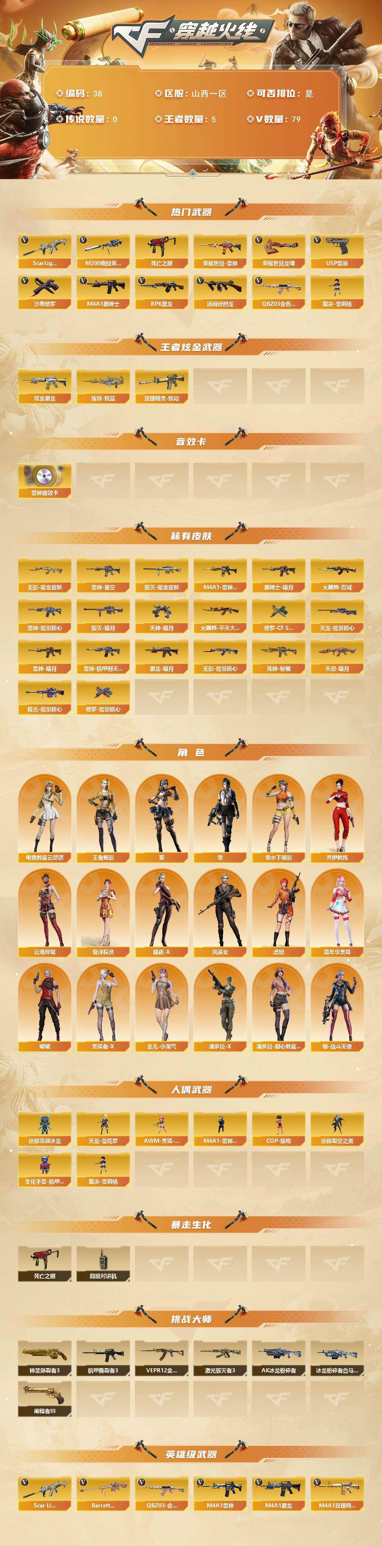 CFQYYX424902穿越火线账号详情图2