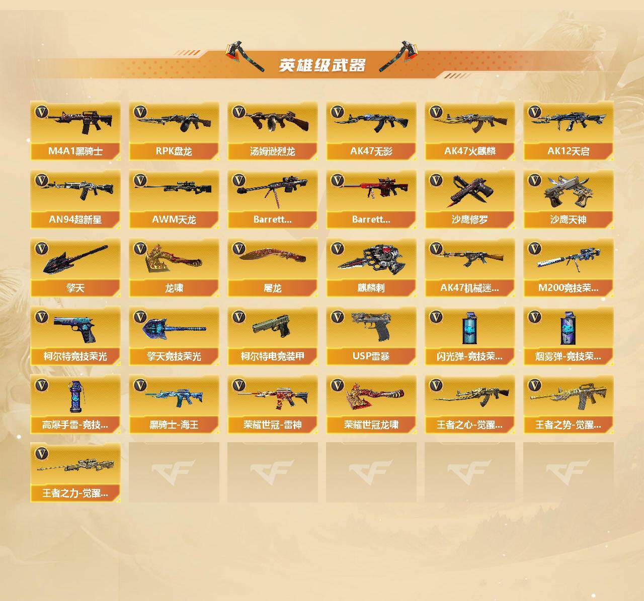 CFQYYX424902穿越火线账号详情图3