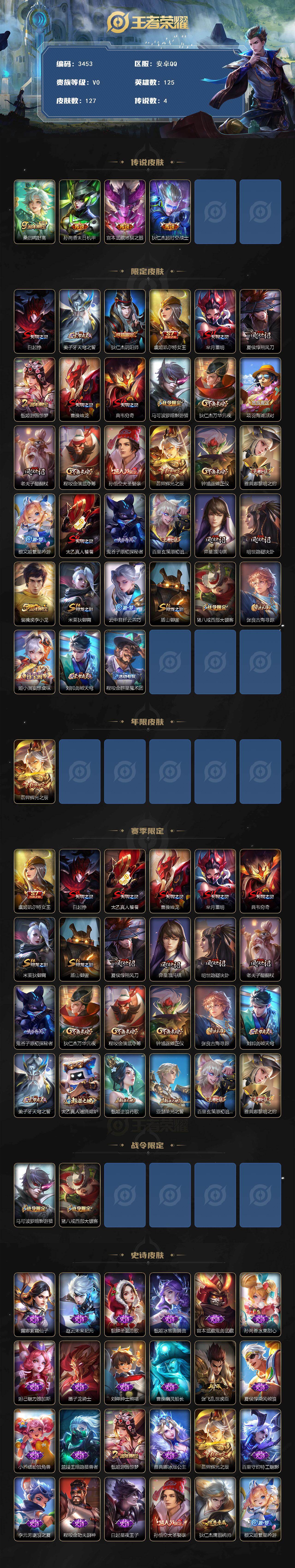 WZCMW4119002王者荣耀账号详情图2