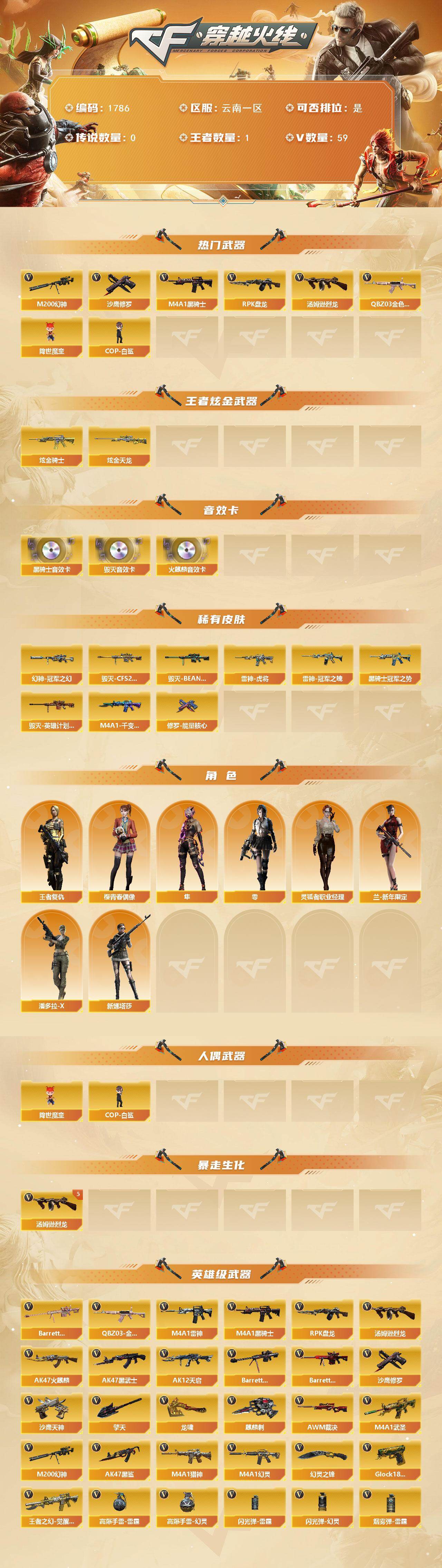 CFQM417084穿越火线账号详情图3