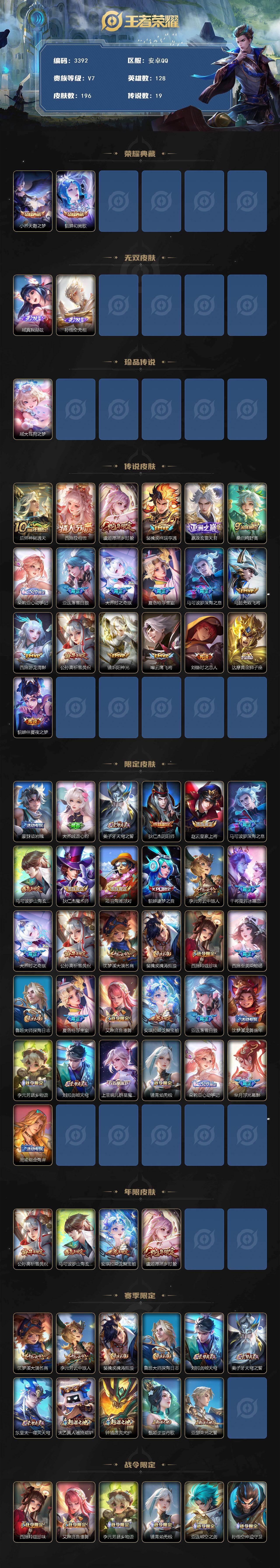 WZCMW4118965王者荣耀账号详情图2