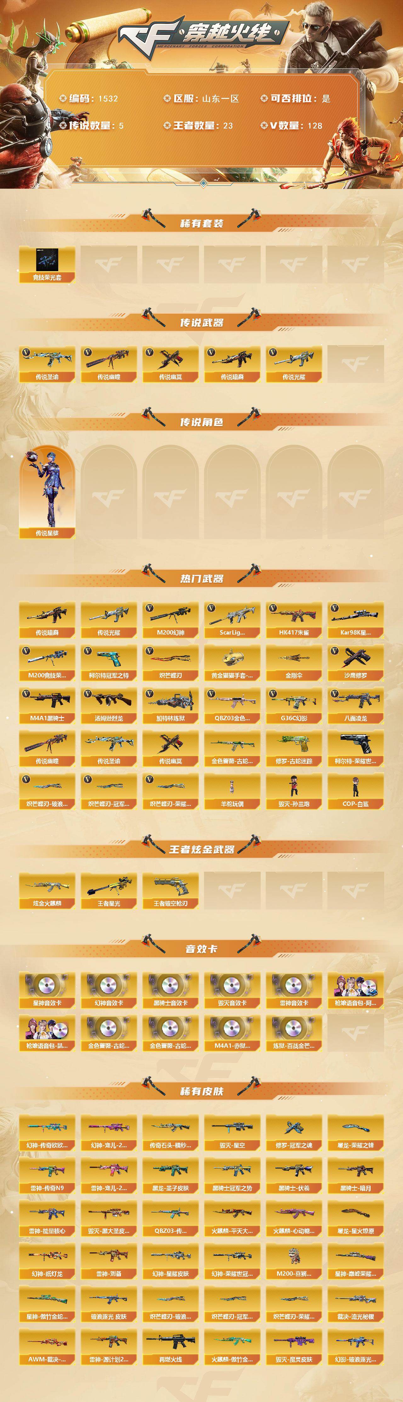 CFCMW422250穿越火线账号详情图2