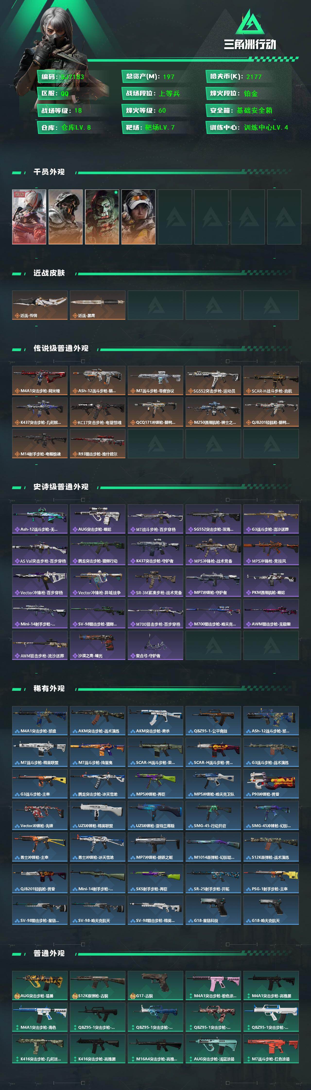 SJZEY423463三角洲行动账号详情图2