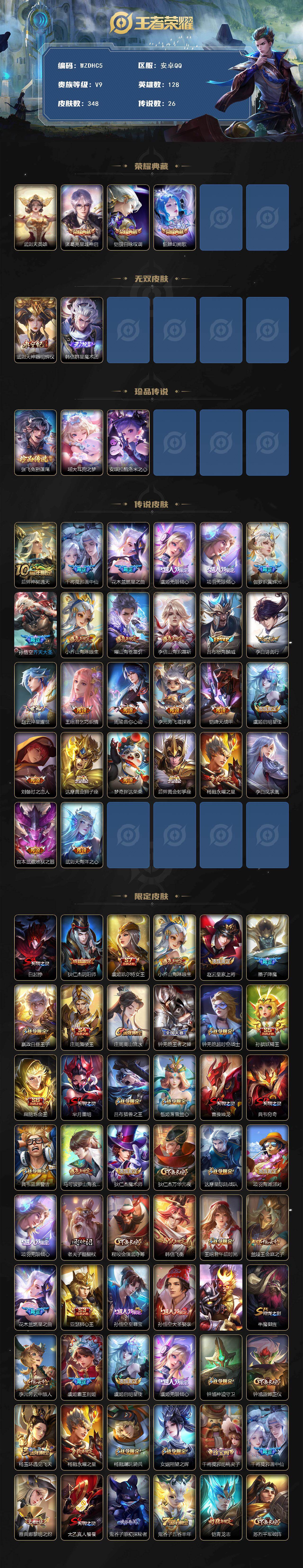 WZ03486769王者荣耀账号详情图2