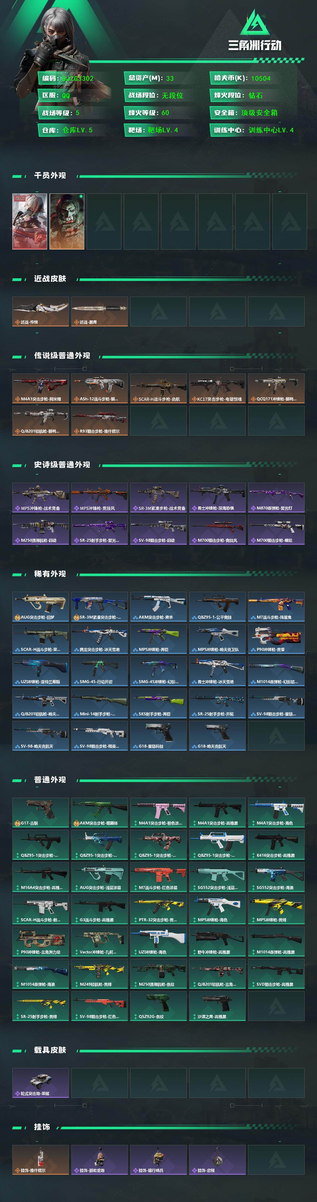 SJZQM423679三角洲行动账号详情图3 SJZQM423679三角洲行动账号详情图3