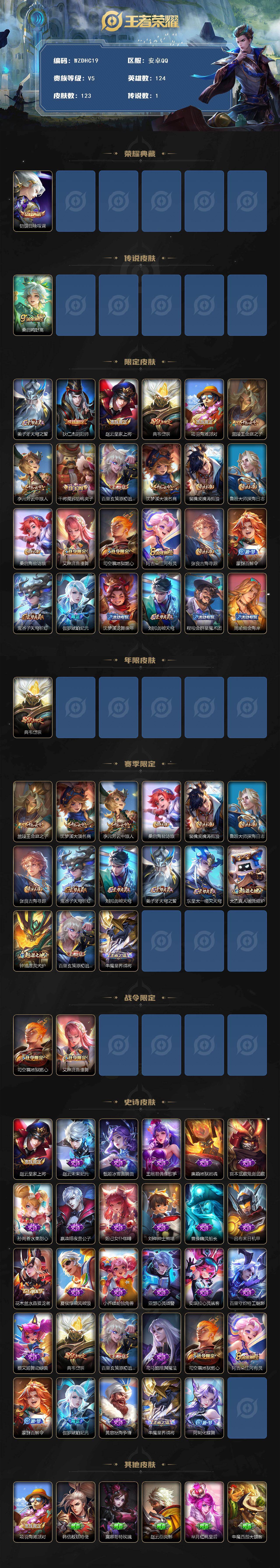 WZ03490130王者荣耀账号详情图2