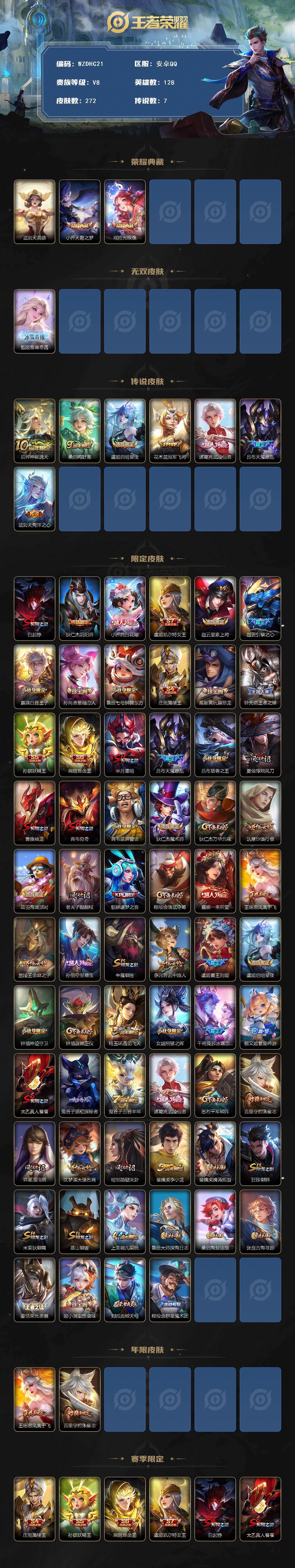 WZ03490125王者荣耀账号详情图2