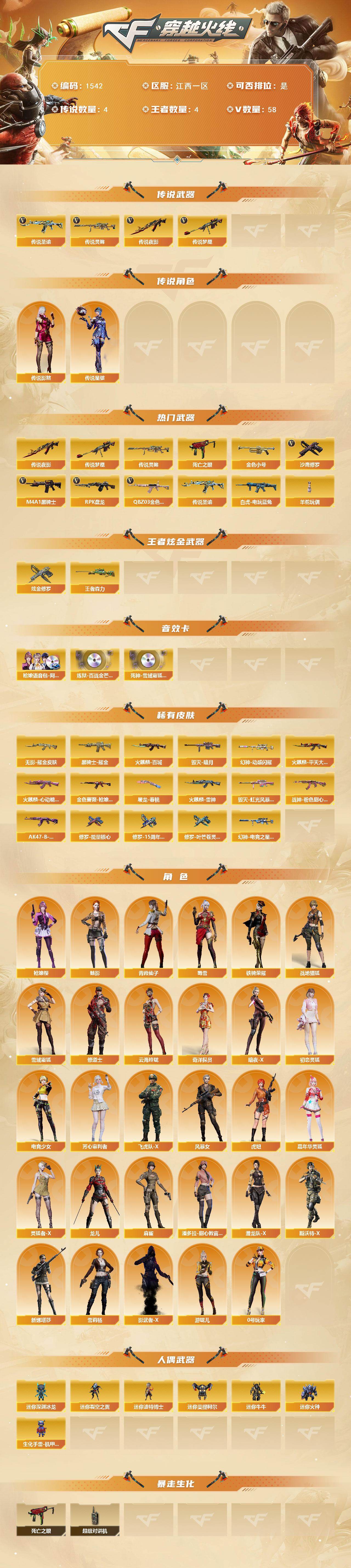 CFCMW422096穿越火线账号详情图2