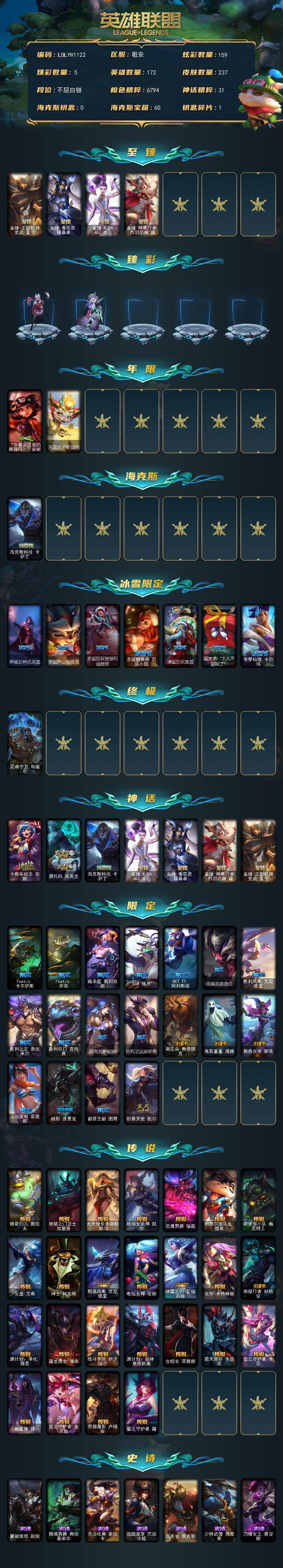 LOLEY48845英雄联盟账号详情图2