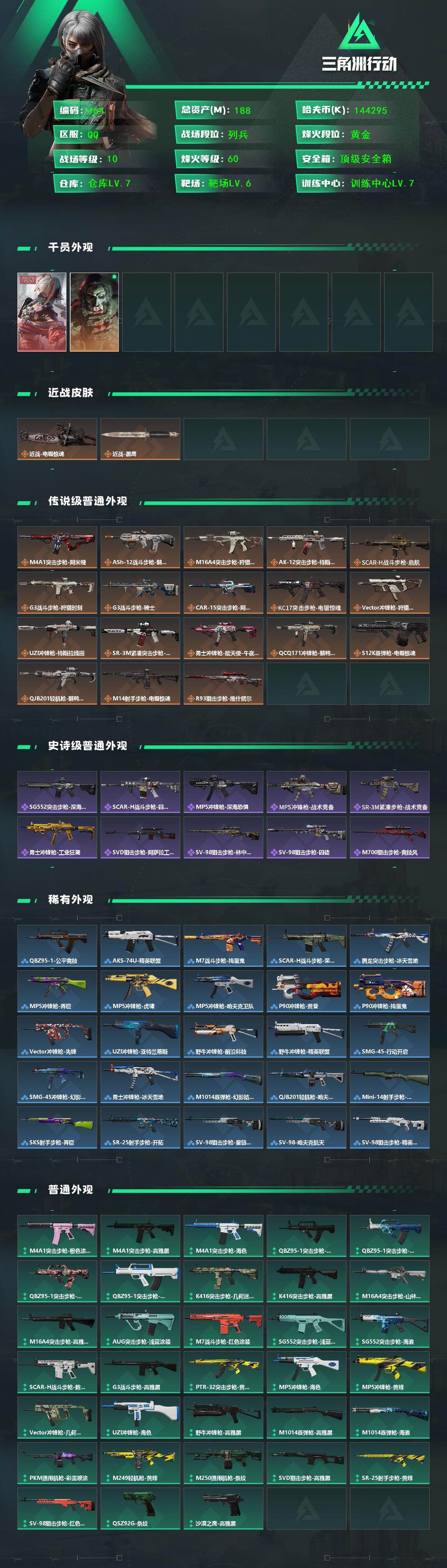 SJZCMW425945三角洲行动账号详情图2