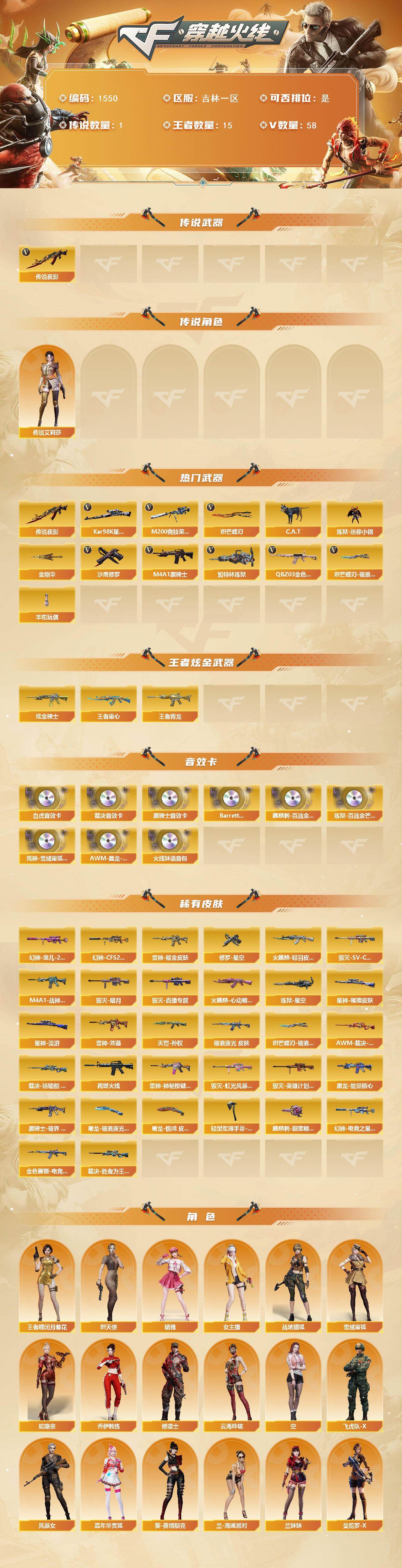 CFCMW422062穿越火线账号详情图2