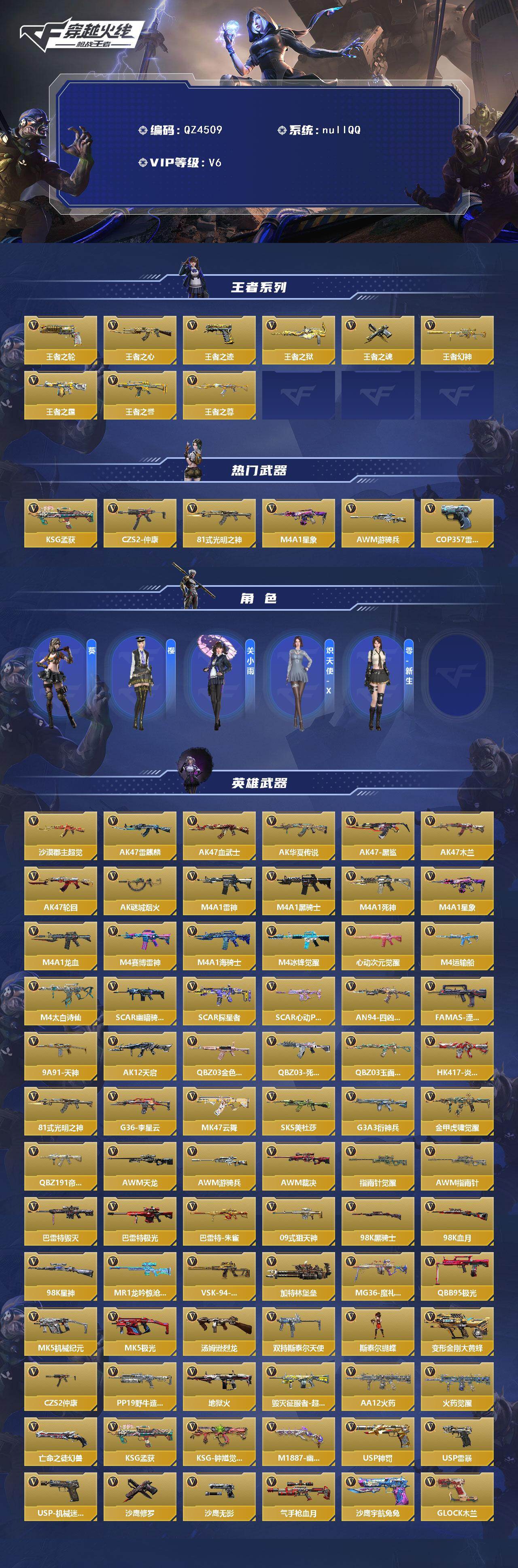 CFMEY46978枪战王者账号详情图2