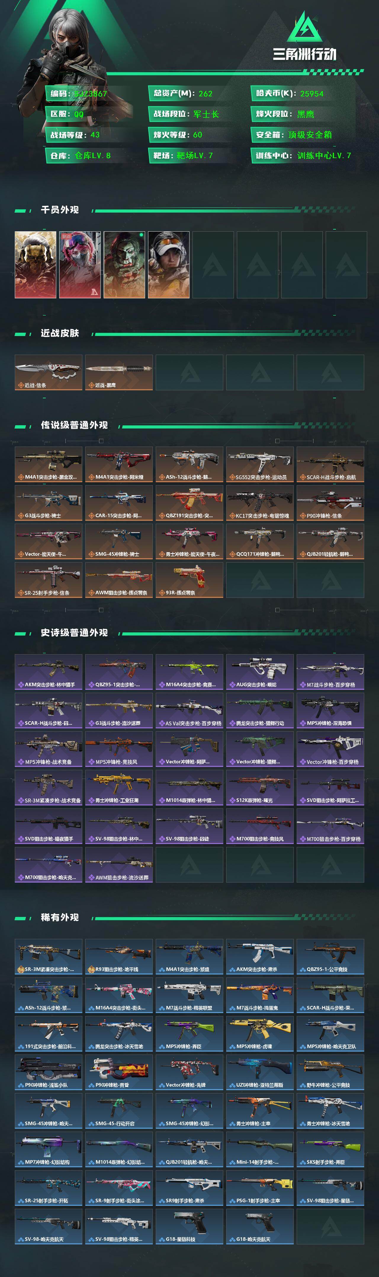 SJZQM424173三角洲行动账号详情图3 SJZQM424173三角洲行动账号详情图3