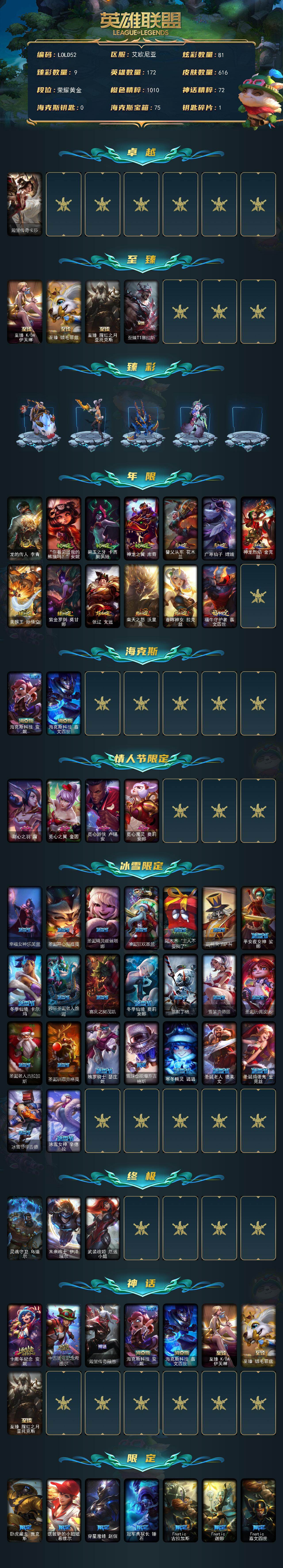 LOLEY48450英雄联盟账号详情图2 LOLEY48450英雄联盟账号详情图2