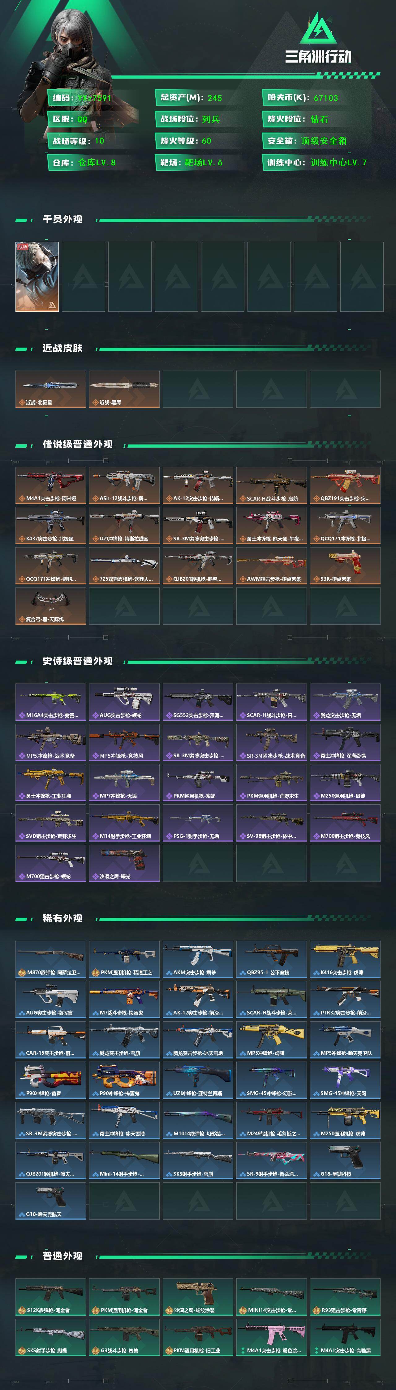 SJZCMW425585三角洲行动账号详情图2