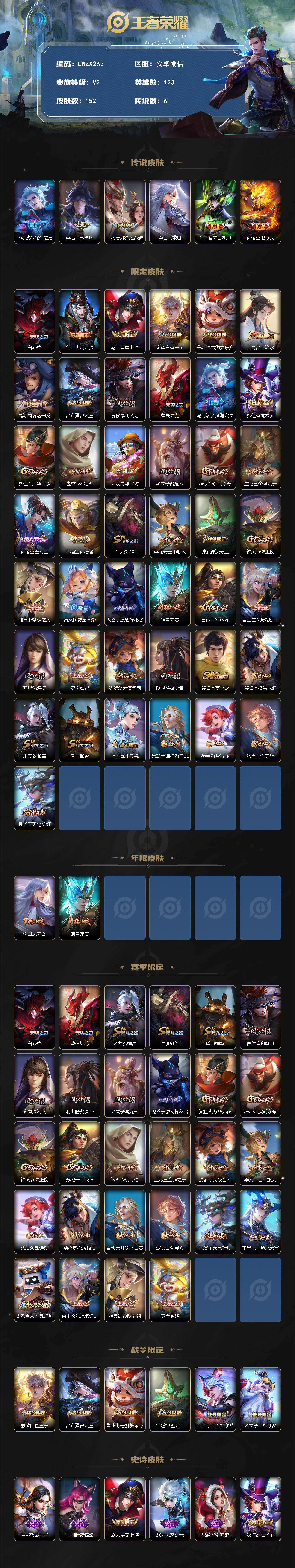 WZCMW486972王者荣耀账号详情图2