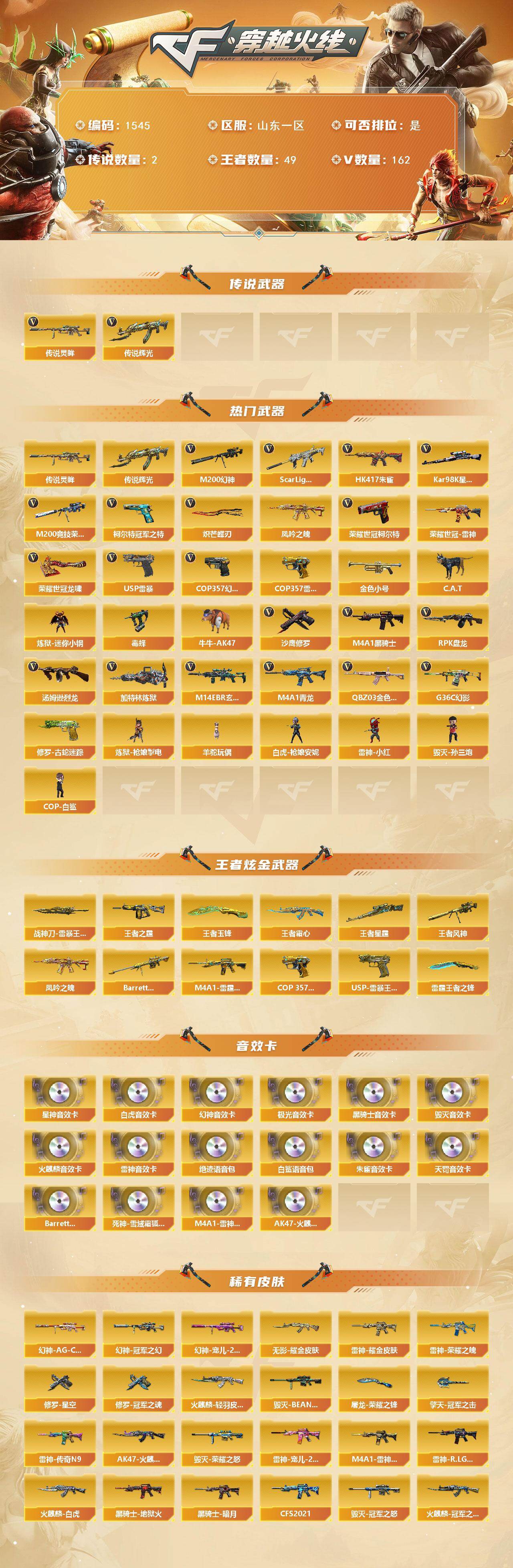 CFCMW422340穿越火线账号详情图2