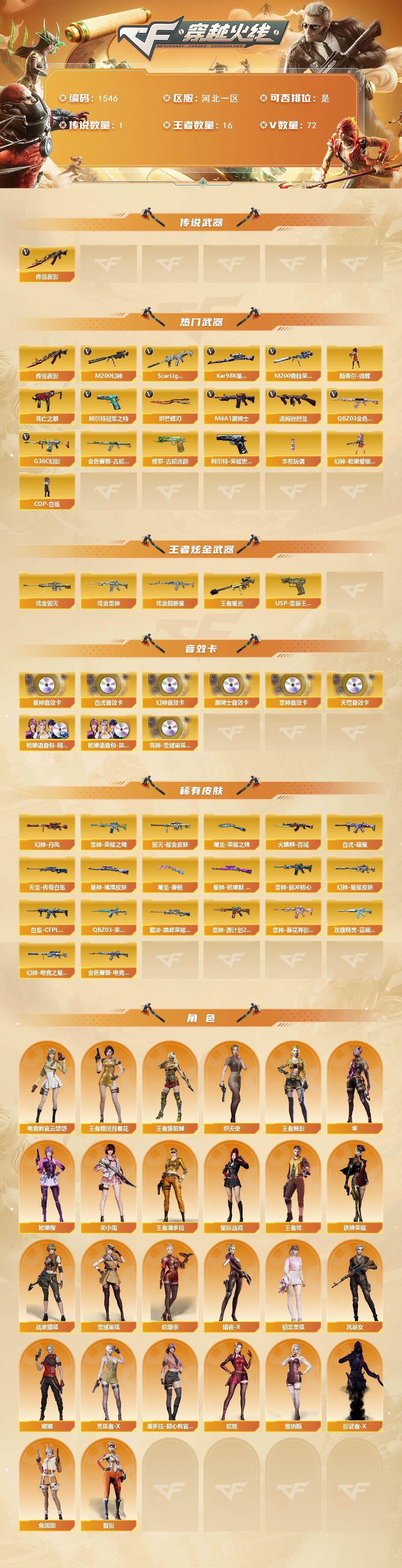 CFCMW422226穿越火线账号详情图2