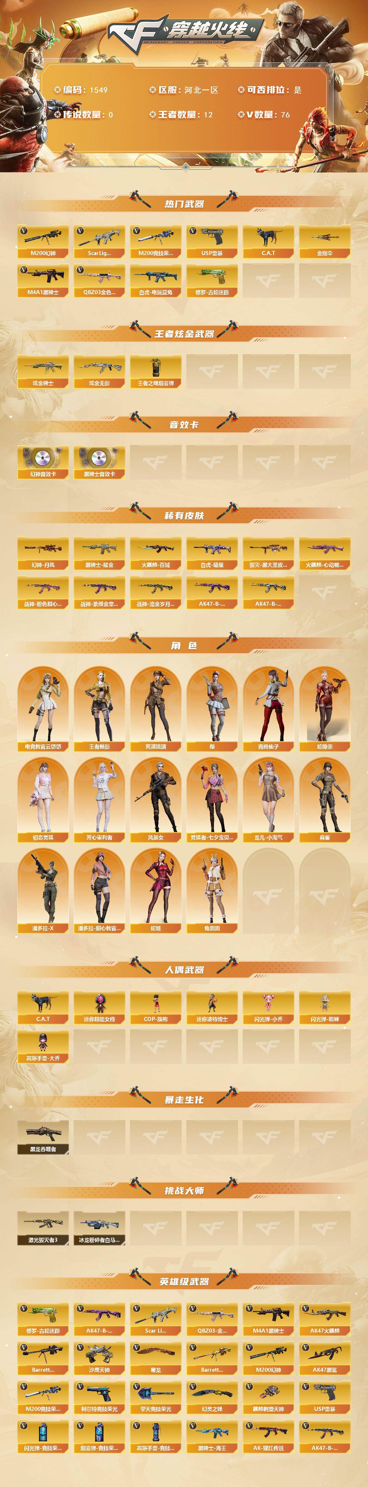 CFCMW421917穿越火线账号详情图2