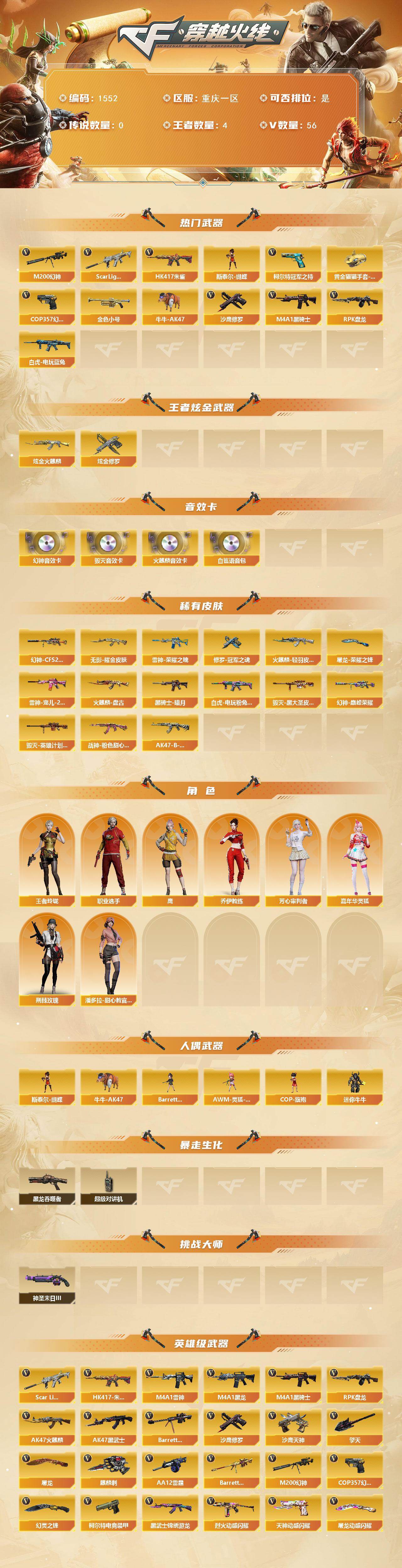 CFCMW422005穿越火线账号详情图2