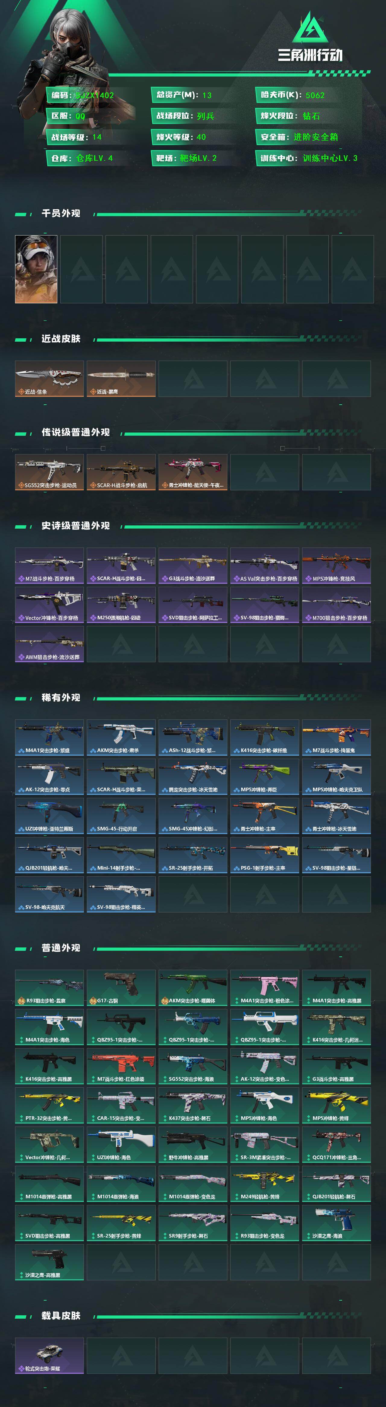 SJZQM425372三角洲行动账号详情图3