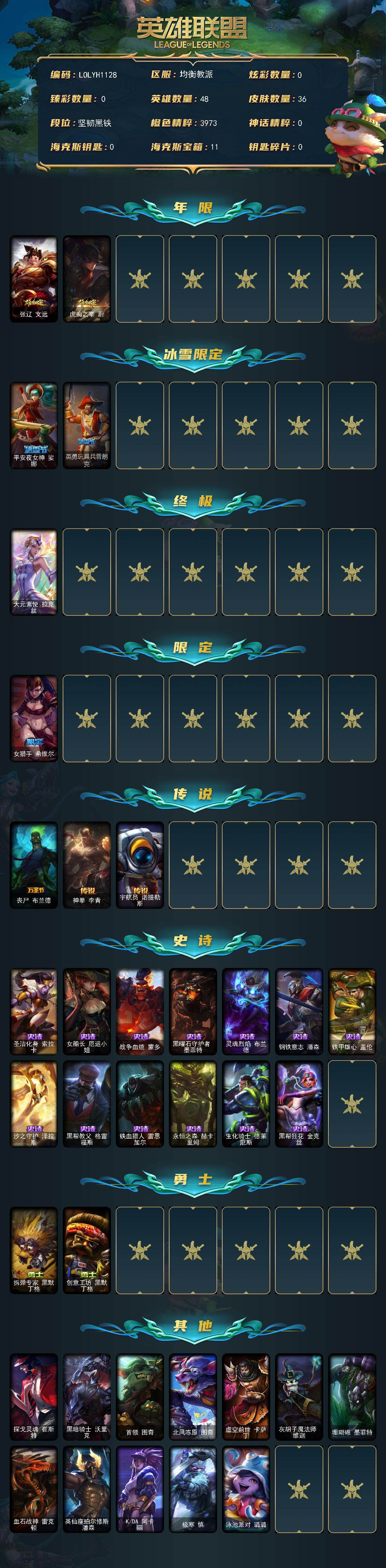 LOLEY48857英雄联盟账号详情图2