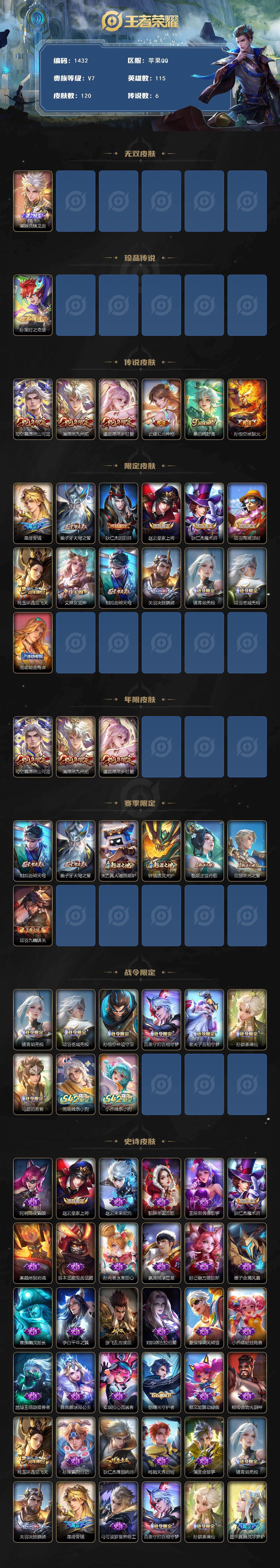 WZKG4100576王者荣耀账号详情图2