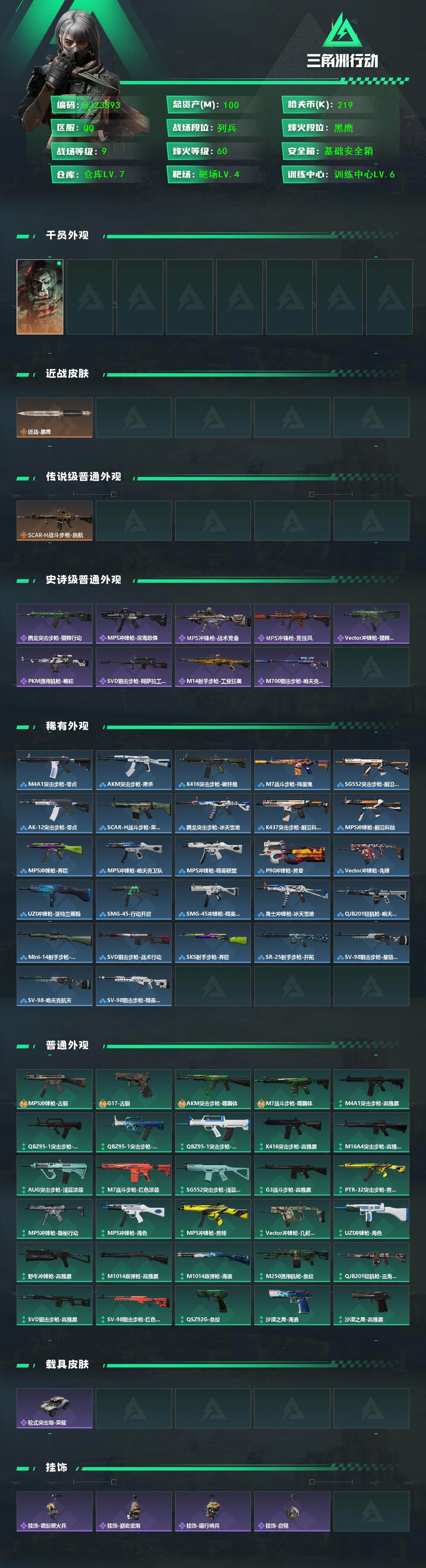 SJZQM424169三角洲行动账号详情图3