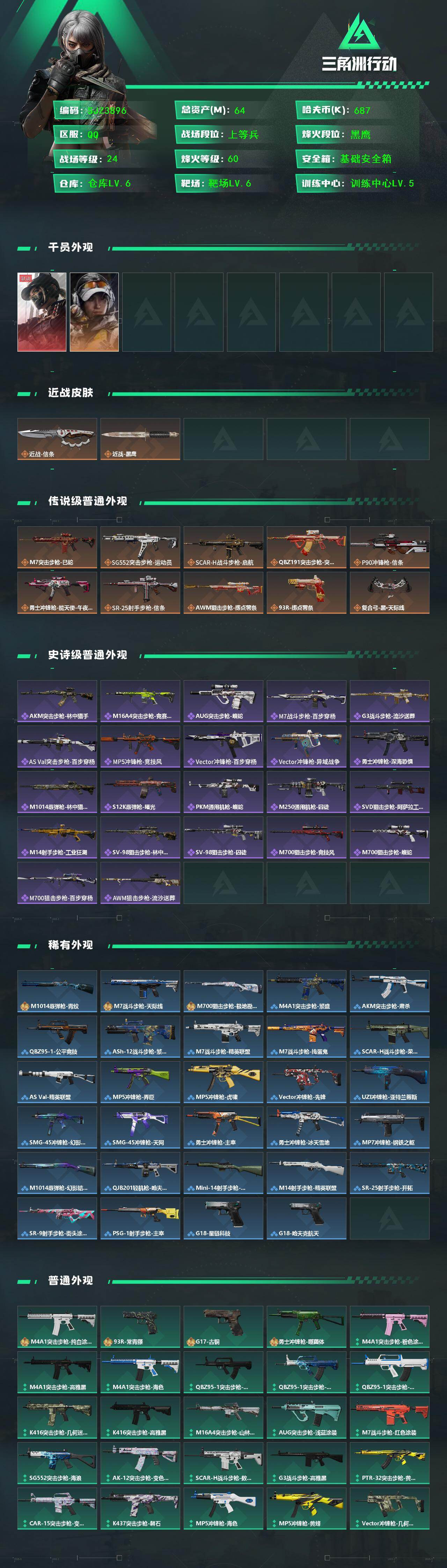 SJZEY424471三角洲行动账号详情图2