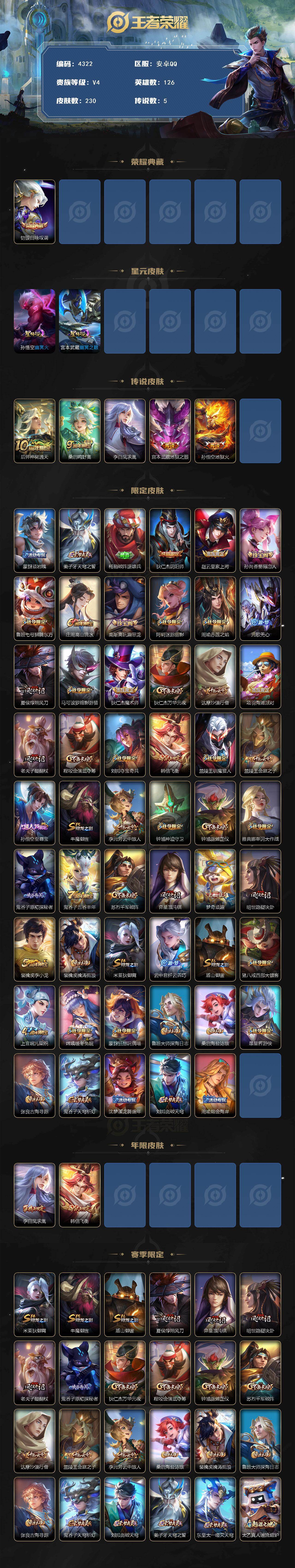 WZJZ491130王者荣耀账号详情图2 WZJZ491130王者荣耀账号详情图2