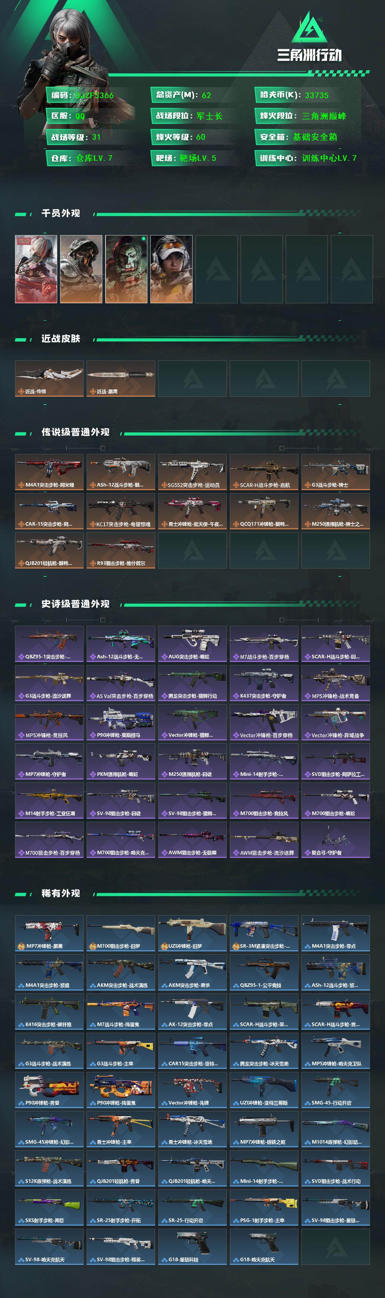 SJZQM425119三角洲行动账号详情图3