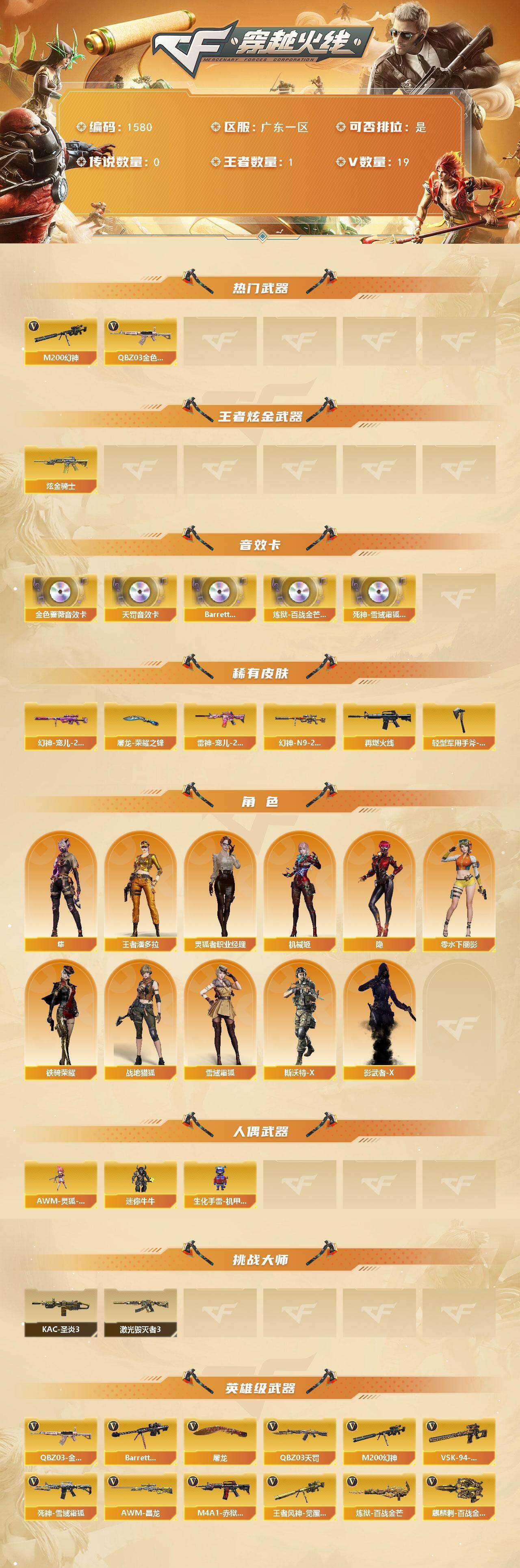 CFCMW421384穿越火线账号详情图2