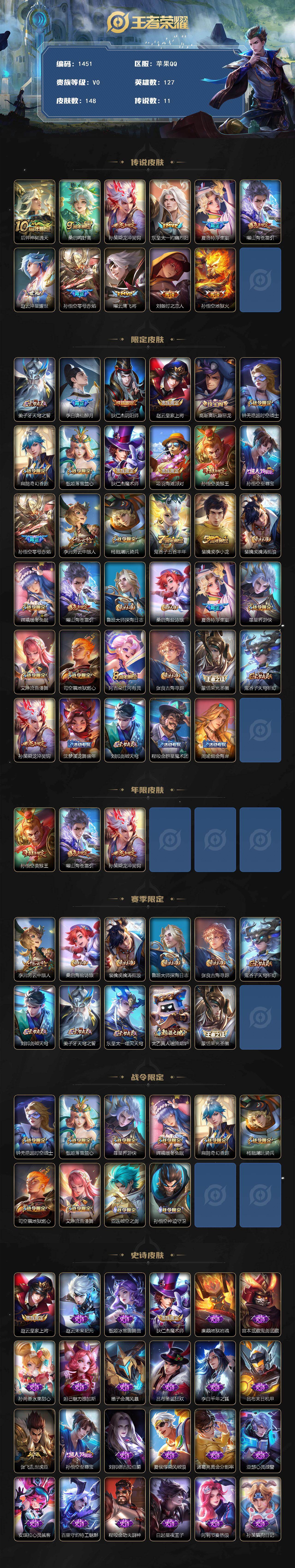 WZKG490826王者荣耀账号详情图2