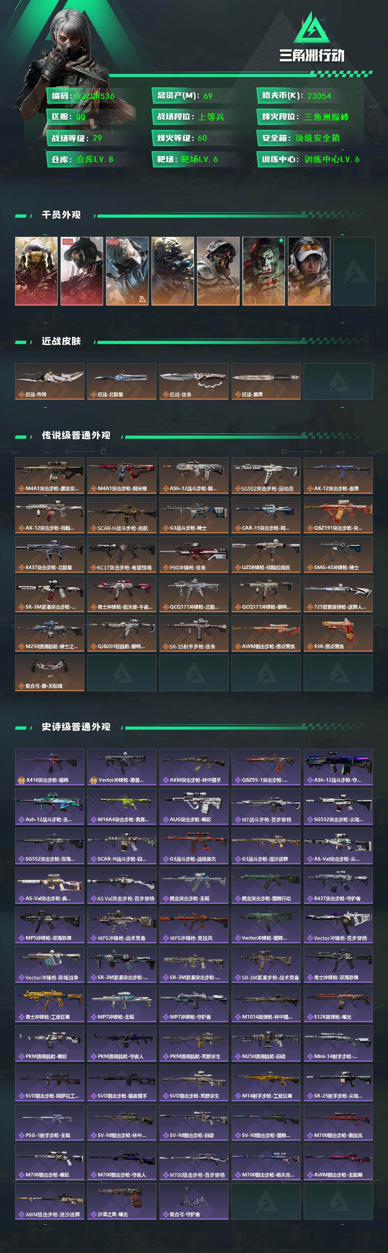 SJZEY424622三角洲行动账号详情图2