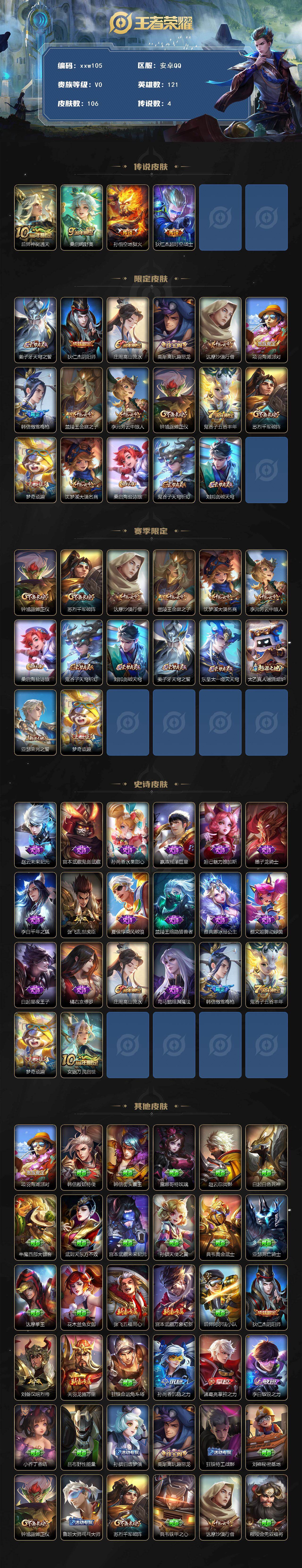 WZQM4124681王者荣耀账号详情图3