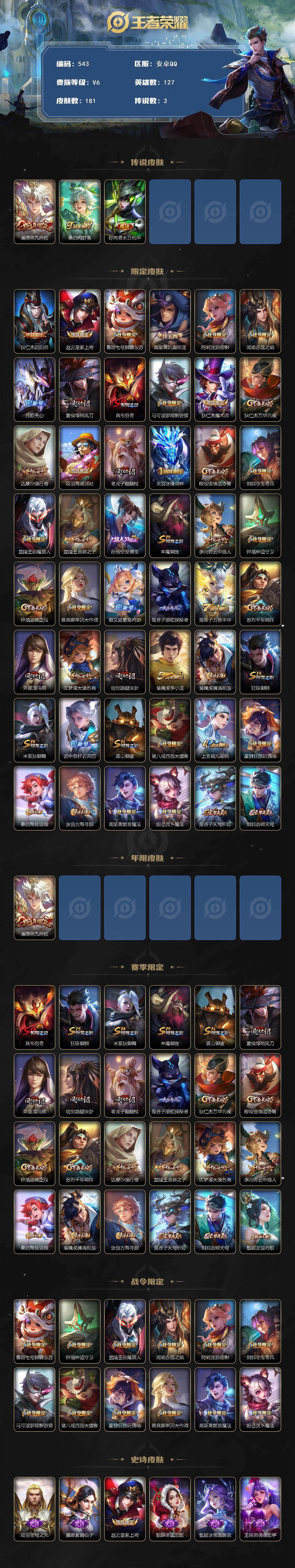 WZCMW495336王者荣耀账号详情图2