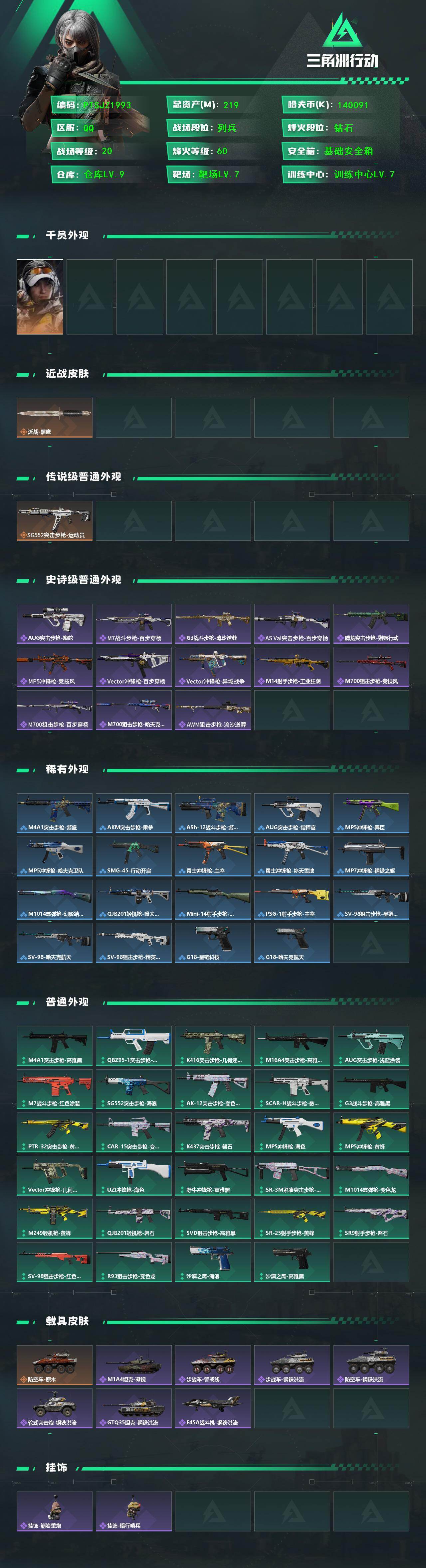 SJZQM426808三角洲行动账号详情图3