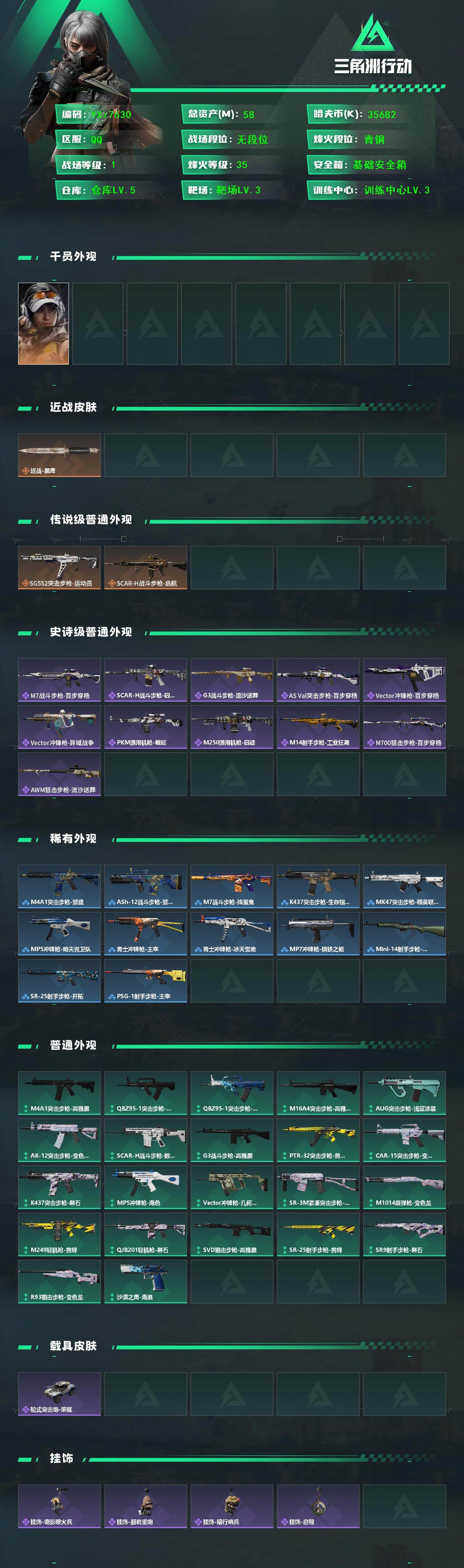 SJZCMW431404三角洲行动账号详情图2