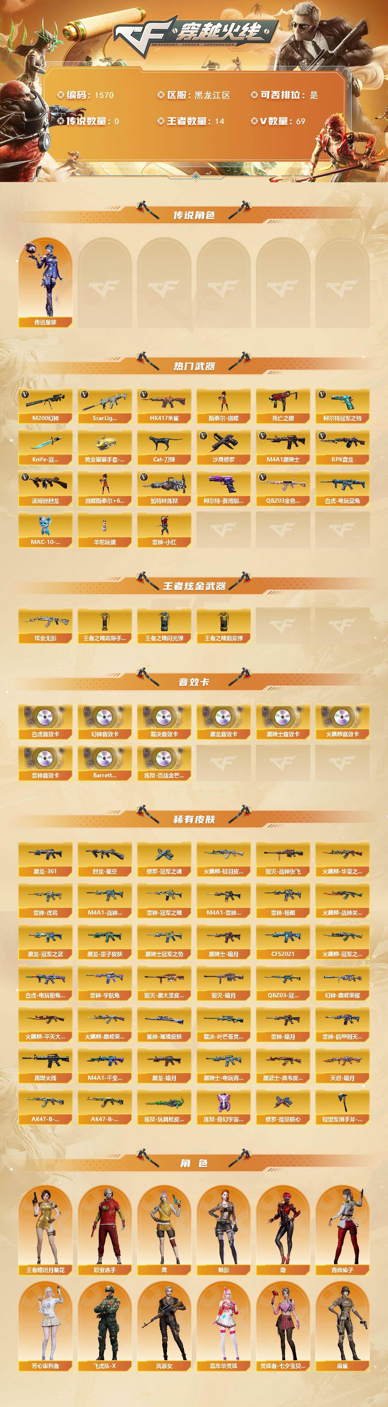 CFCMW422184穿越火线账号详情图2