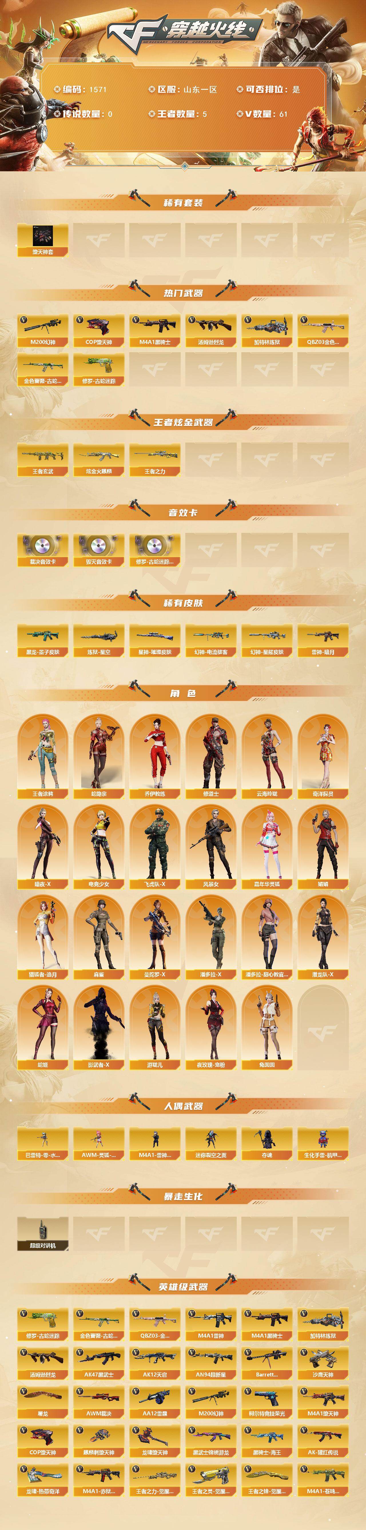 CFCMW421751穿越火线账号详情图2