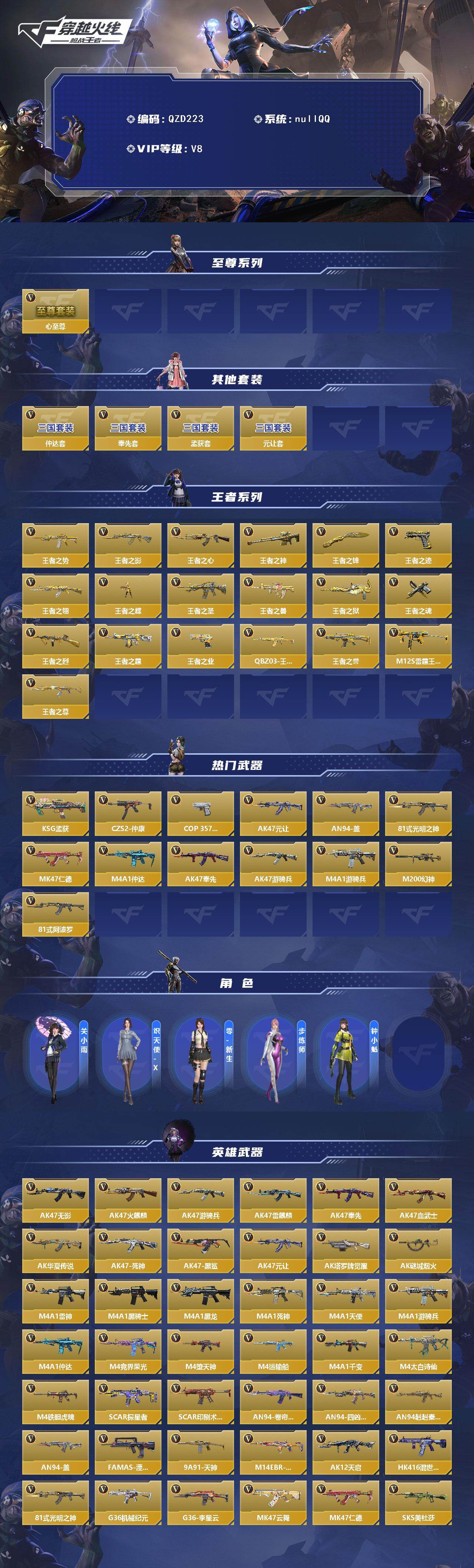 CFMEY48411枪战王者账号详情图2