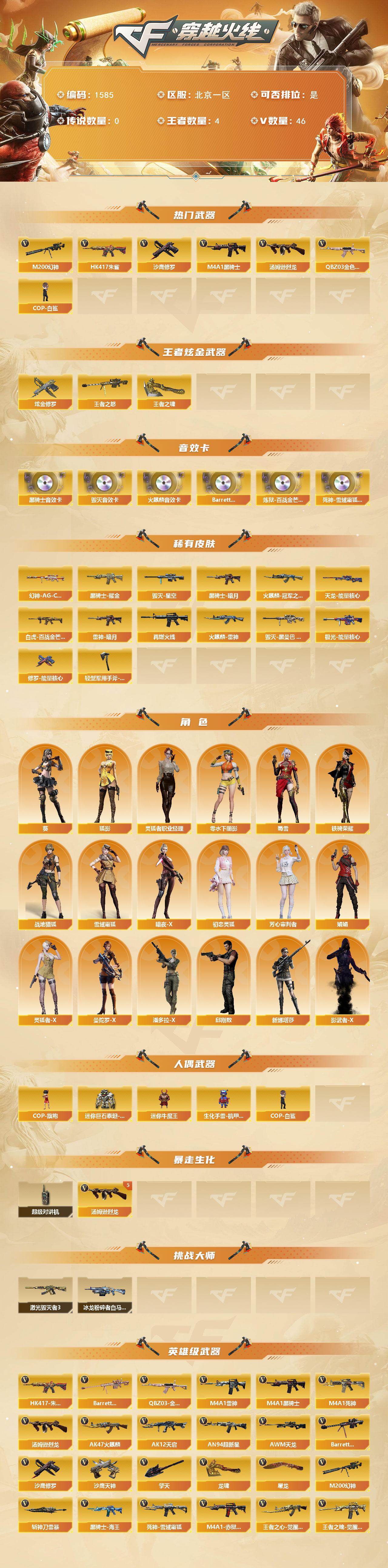 CFCMW421495穿越火线账号详情图2