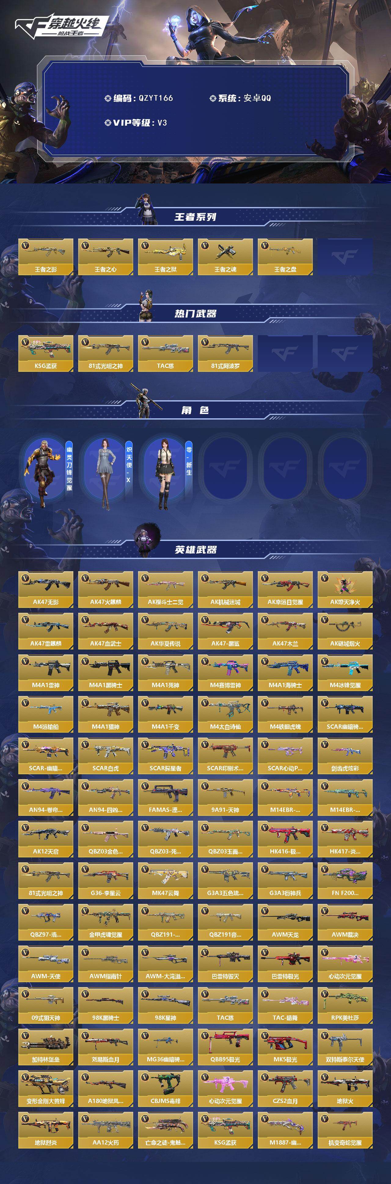 CFMEY47107枪战王者账号详情图2