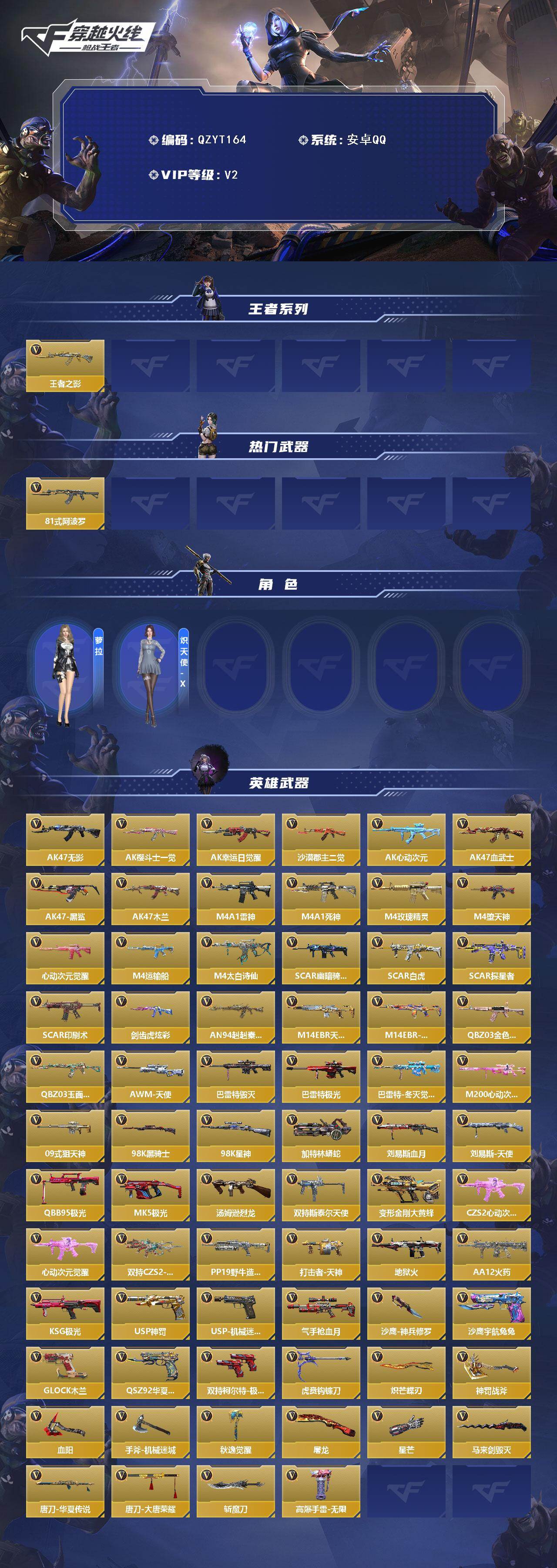 CFMEY47372枪战王者账号详情图2