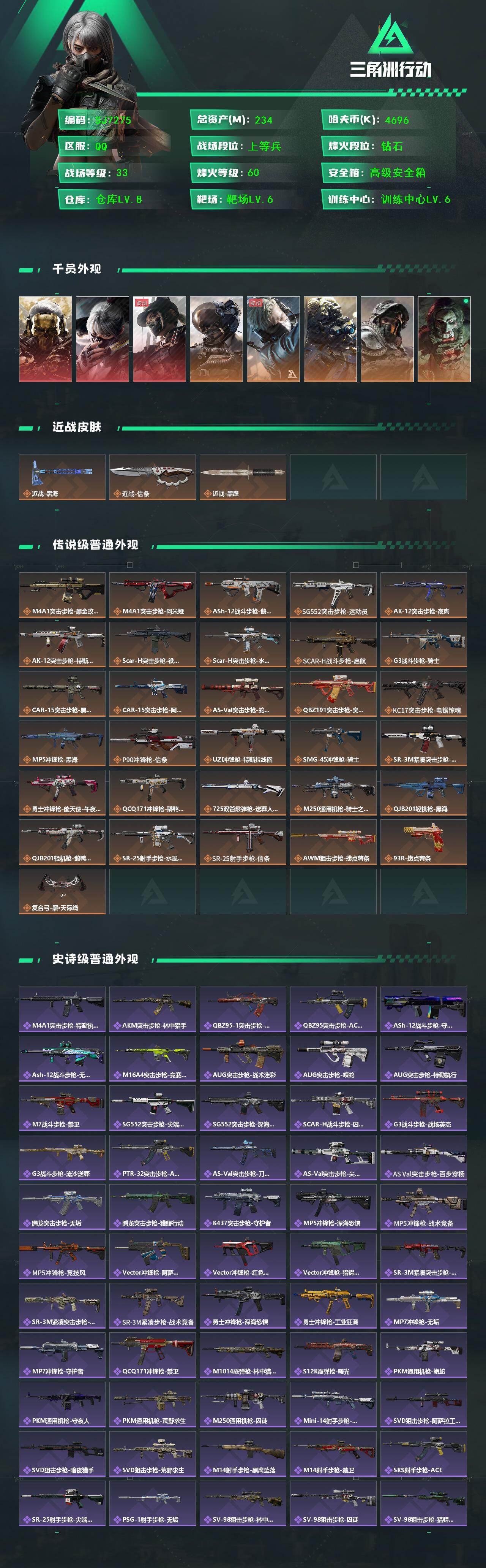 SJZQM424633三角洲行动账号详情图3