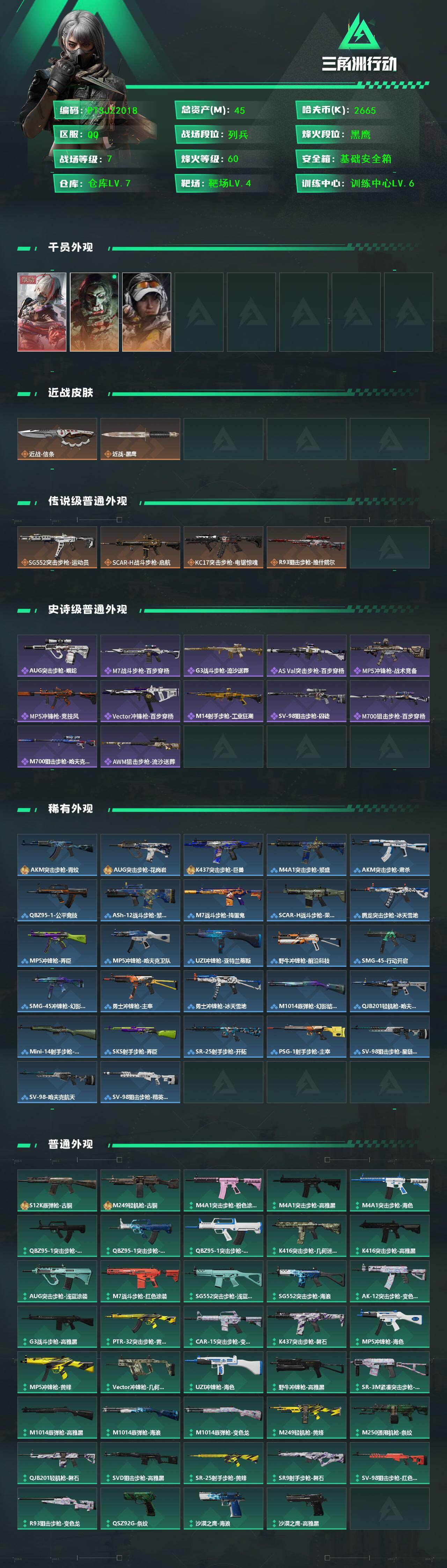 SJZCMW427725三角洲行动账号详情图2